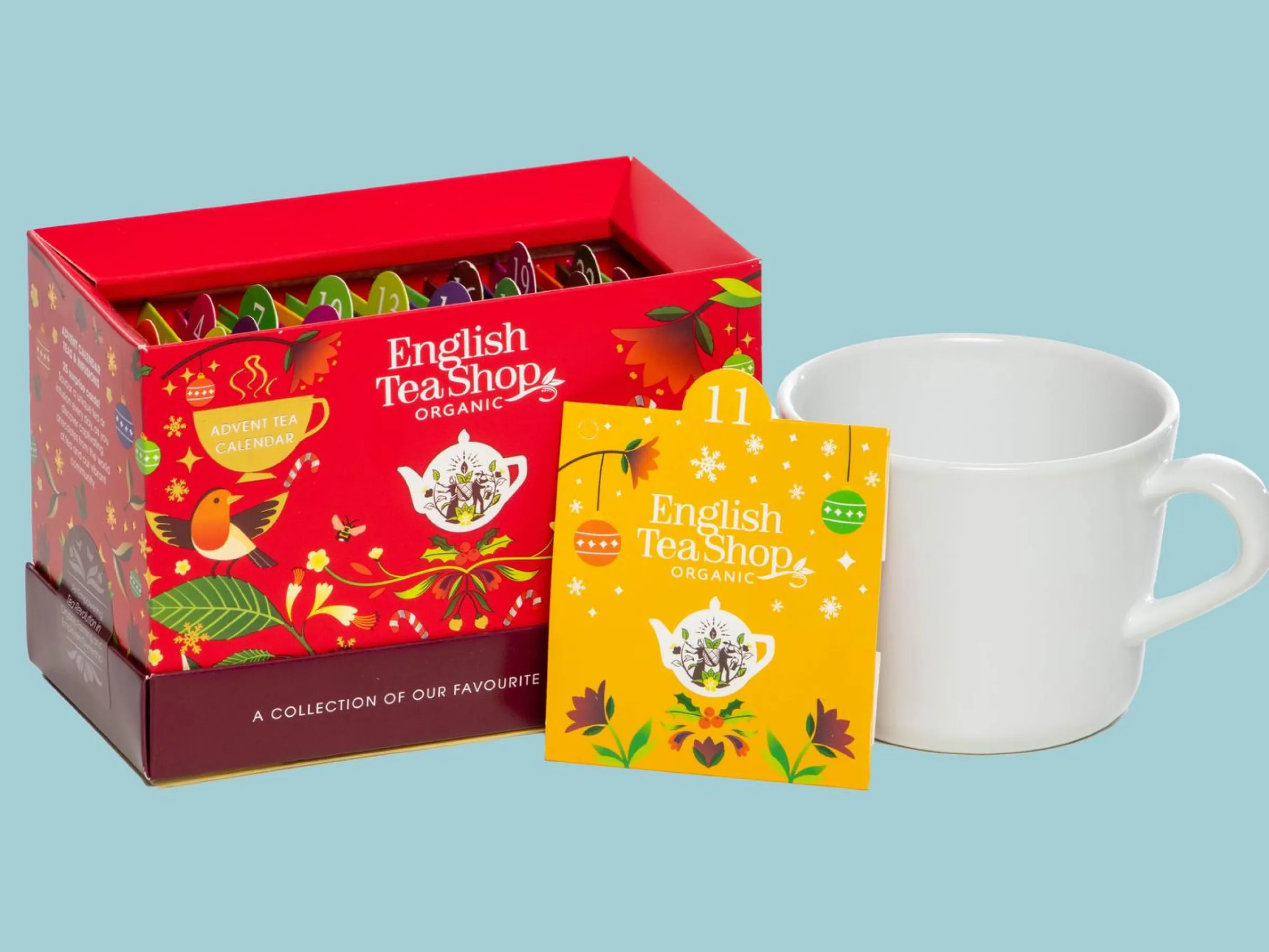 Tekalender Röd Box - English Tea Shop