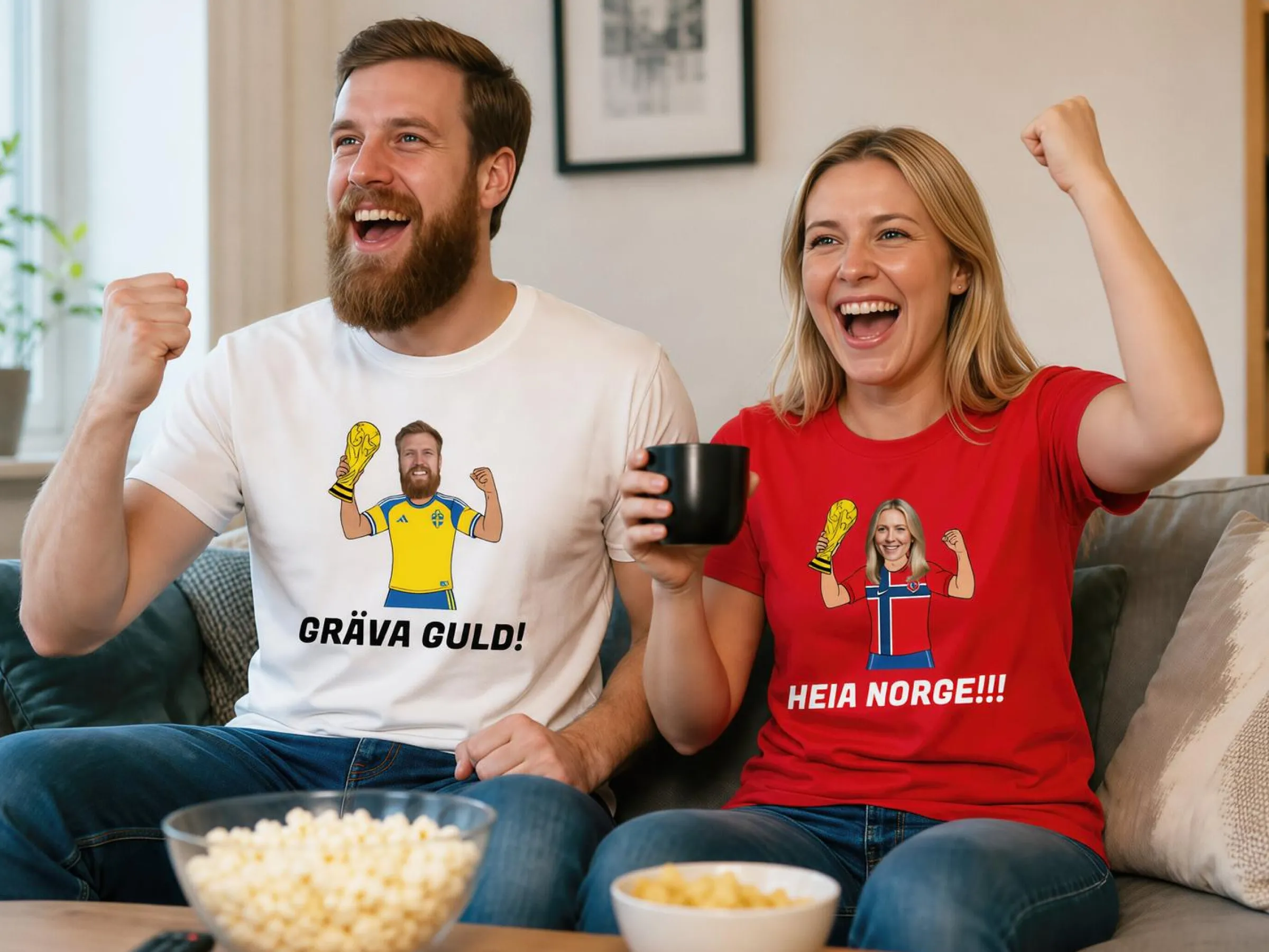 T-shirt med Egen Design - Fotbolls VM