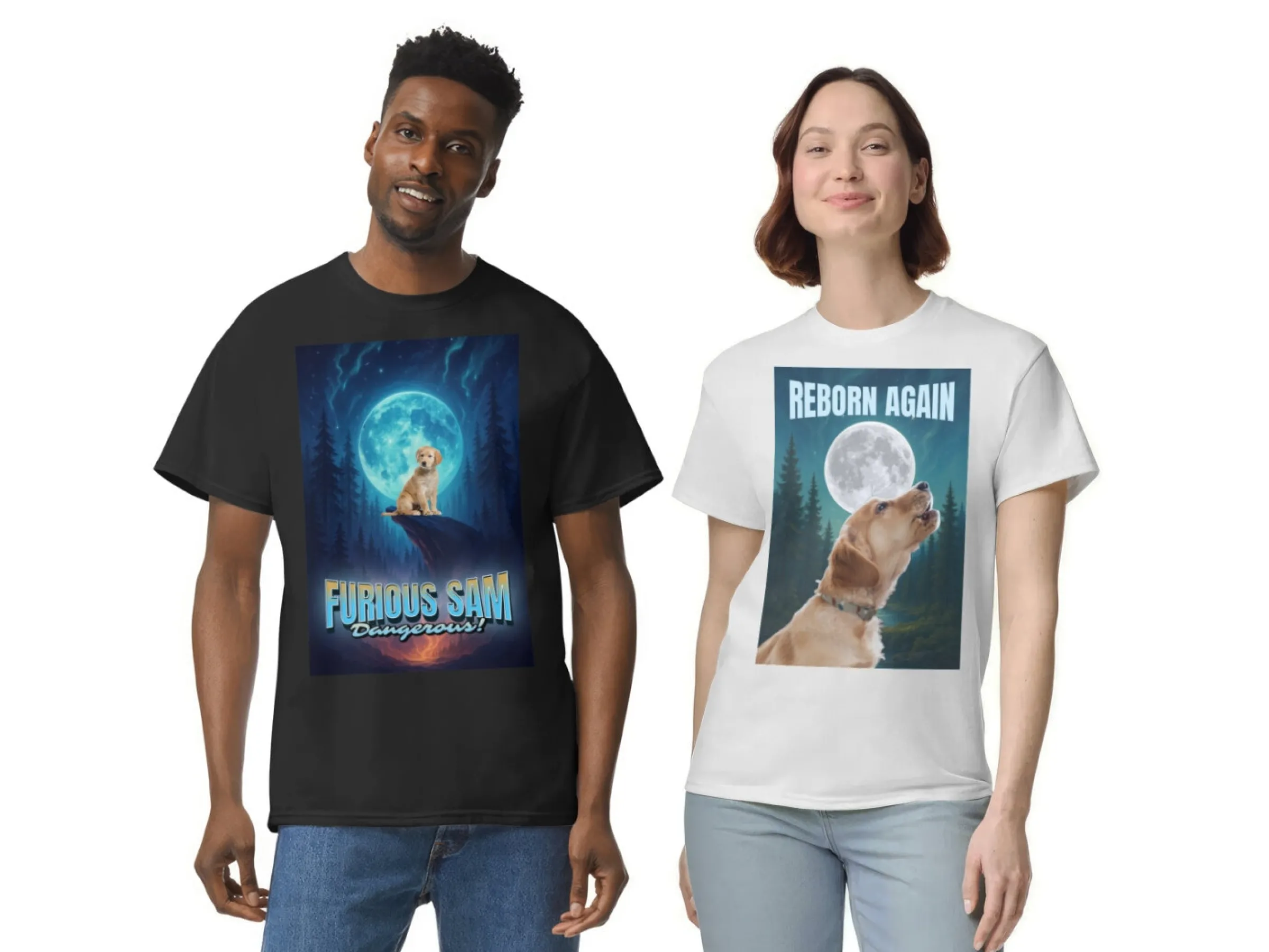 T-shirt med Fotocollage - 90s Design