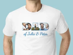 T-shirt med Foto & Text - Dad