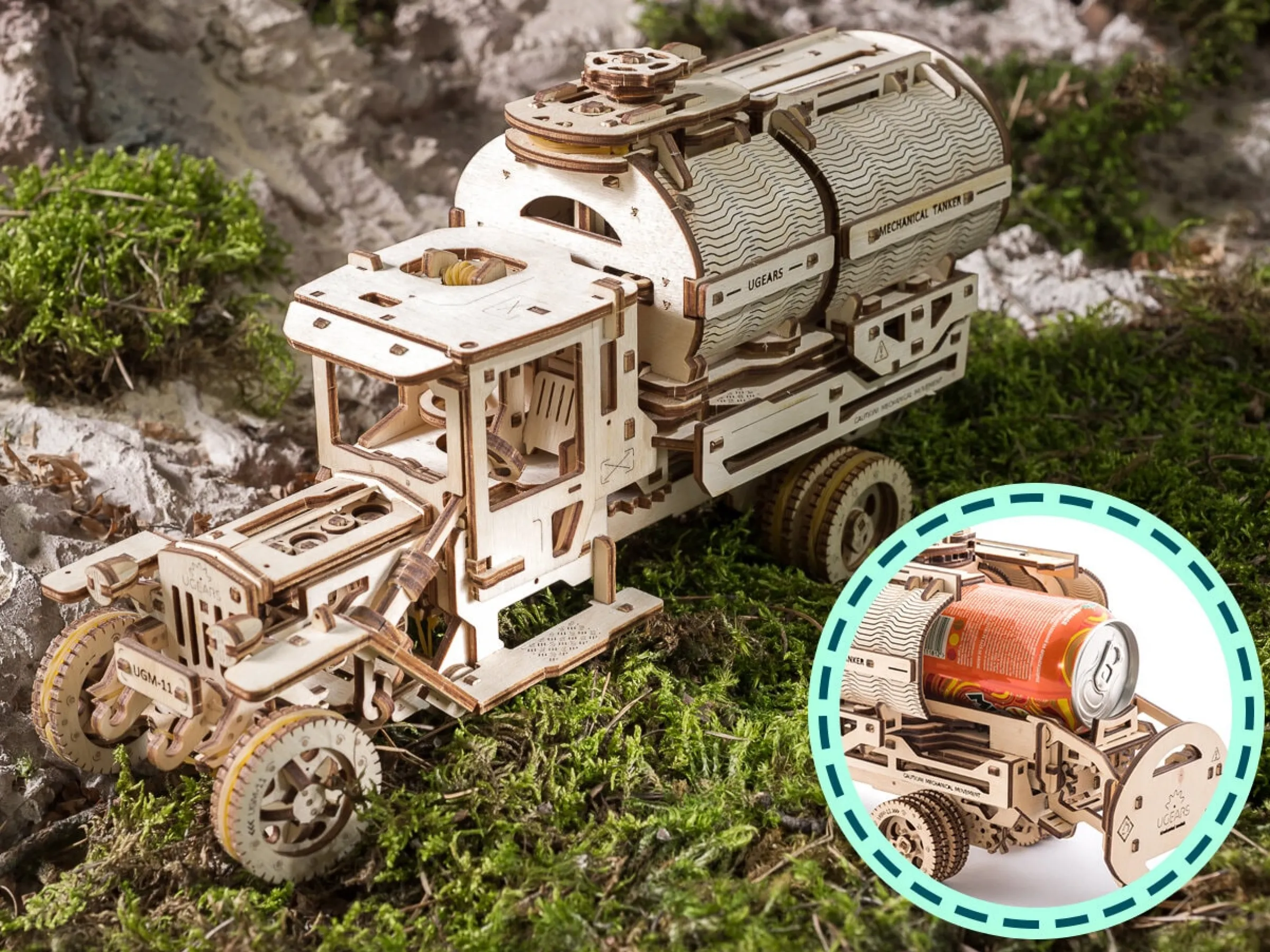 Ugears 3D-pussel i Trä - Tankbil