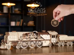 Ugears 3D-pussel i Trä - Tåg
