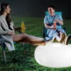 Uppblåsbar LED-sittpuff - Intex