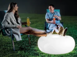 Uppblåsbar LED-sittpuff - Intex