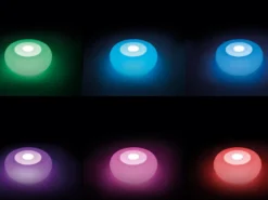 Uppblåsbar LED-sittpuff - Intex