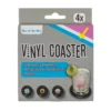 Vinylplattor Glasunderlägg 4-pack